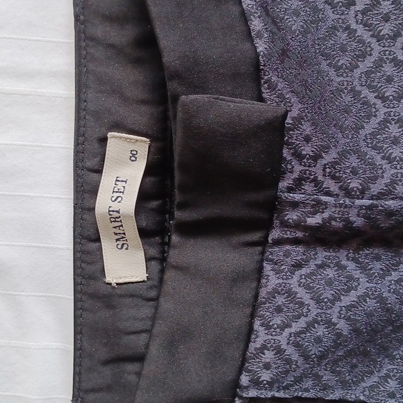 Smart Set Satin Brocade Cigarette Pant NEW- Sz. 00 - Picture 5 of 8